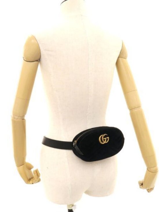 Gucci GG Marmont Velour Waist Bag - Picture 9 of 9